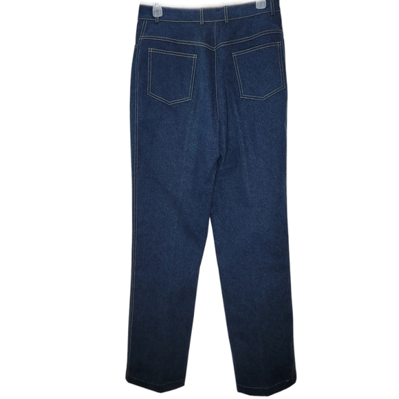 St john high rise logo jeans size 8. Medium to dark wash. Strait leg. - Picture 7 of 7